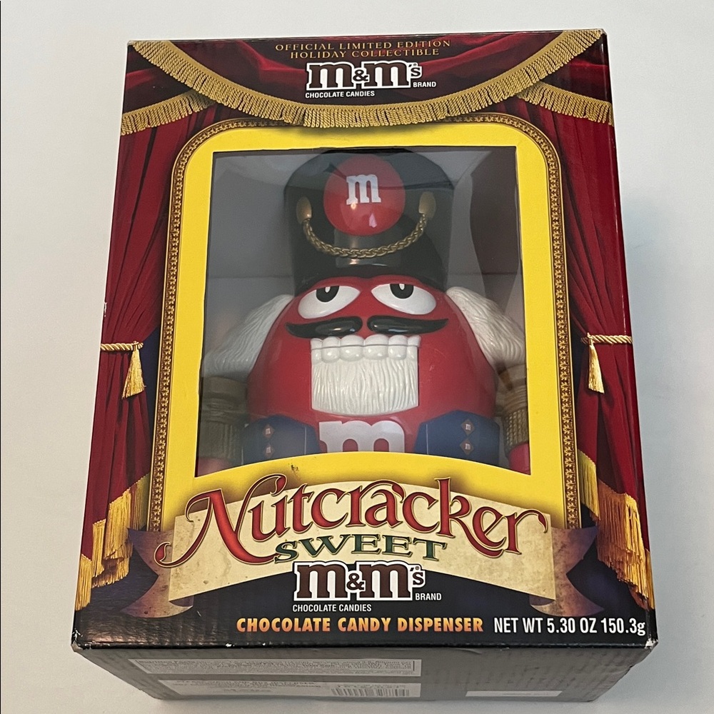 M&M'S Nutcracker Sweet Dispenser in Red, White and Blue New in Box